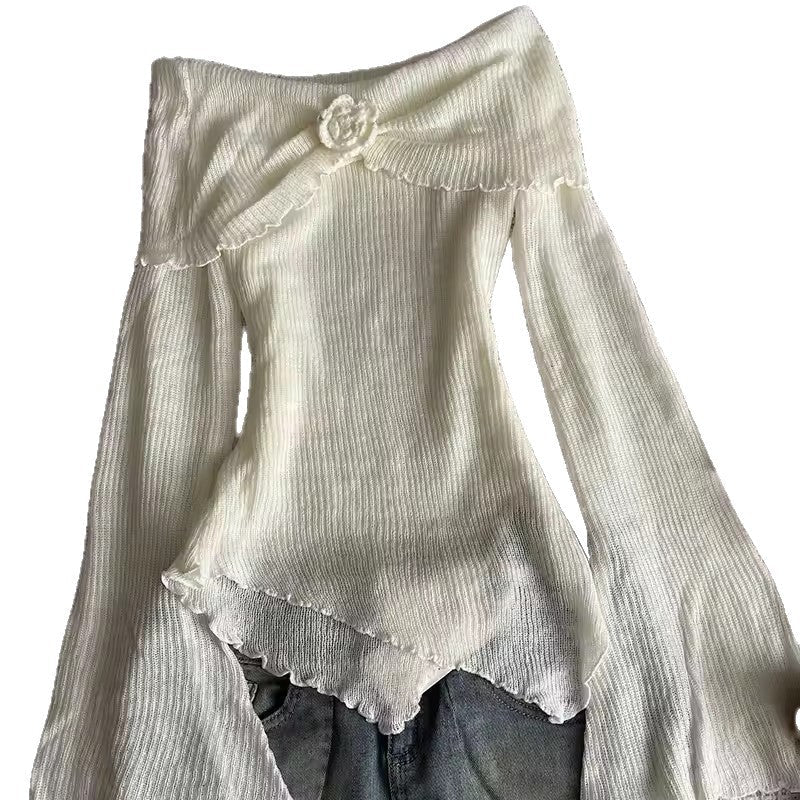 Figure-flattering Slimming 3D Floral Womens Blouse T-shirt Top