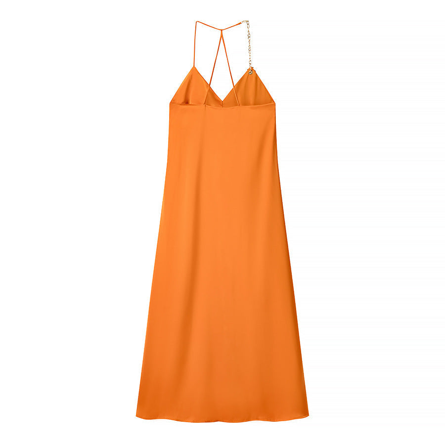 Women's Simple Style Slim Strap Dress