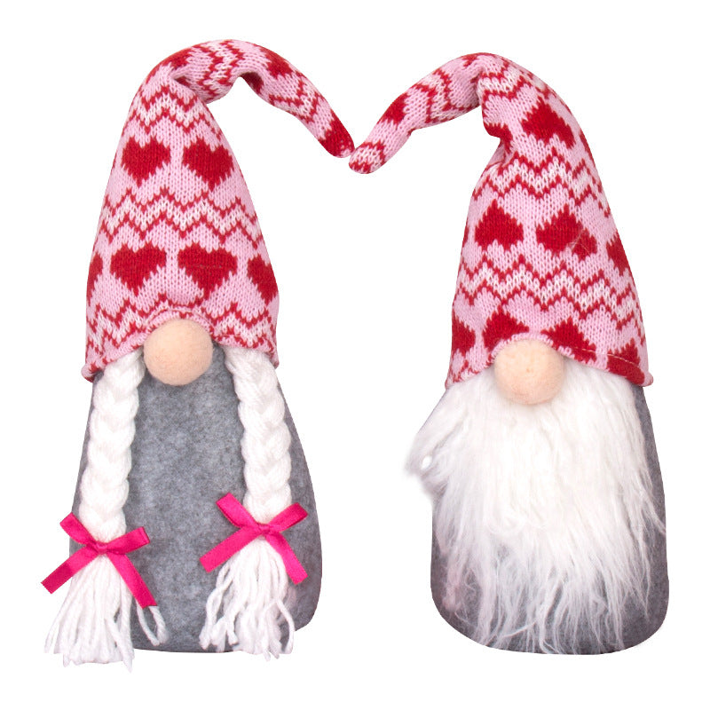 Valentine's Day Decoration Gift Rudolph Doll Faceless Doll