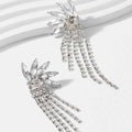 Tassel Multi-section Multi-layer Elongated Overlapping Earrings