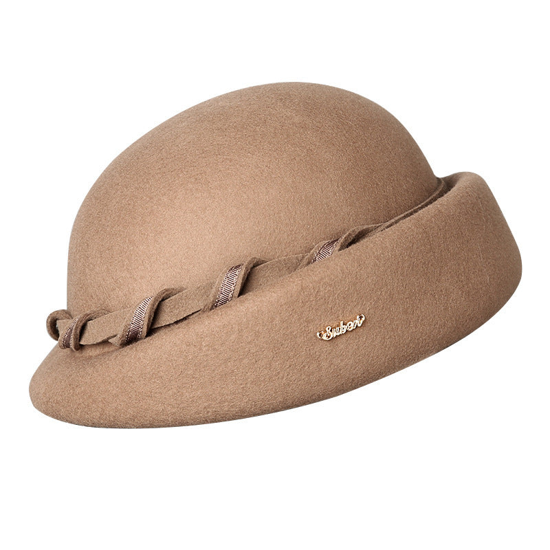 French Hepburn Style Woolen Beret Artistic Australian Wool