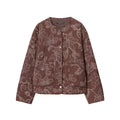 New Women's Quilted Embroidered Coated Jacket