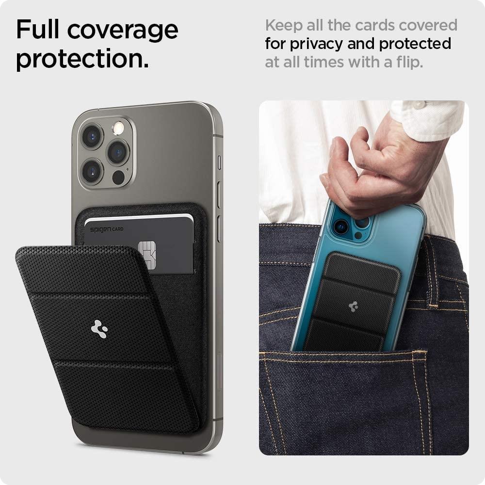 MagSafe Card Holder Wallet - Magnetic Phone Card Case for iPhone - Slim Leather Card Holder Accessory