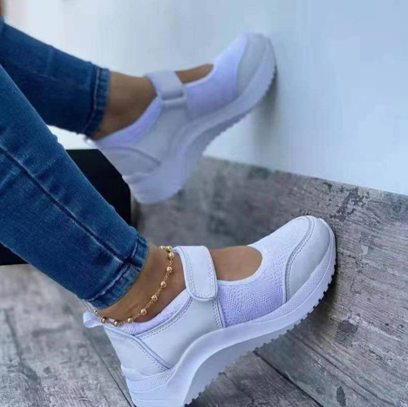 Wedge Velcro Casual Plus Size Sports Women's Shoes