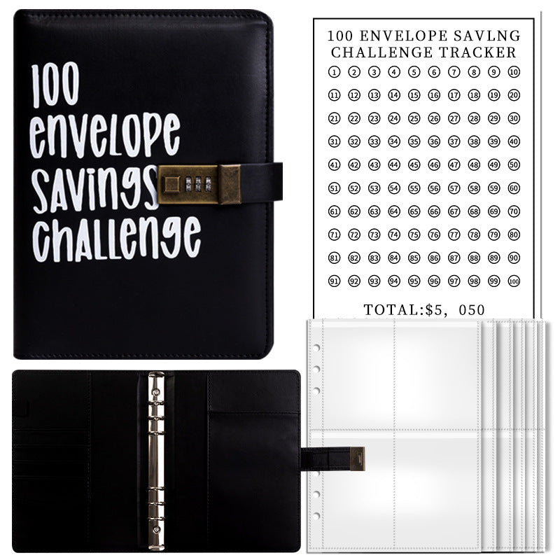 Couple's 100-day Challenge Envelope Budget Loose-leaf Notebook