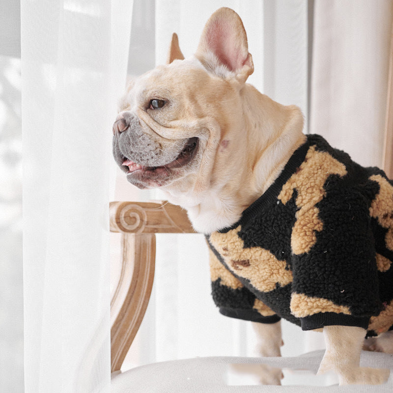 Pet Cute Thick Warm Corduroy Bottoming Shirt