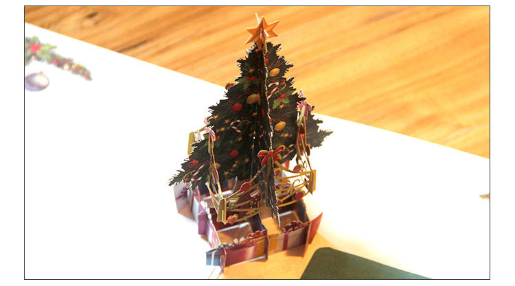 Three-dimensional Christmas greeting card