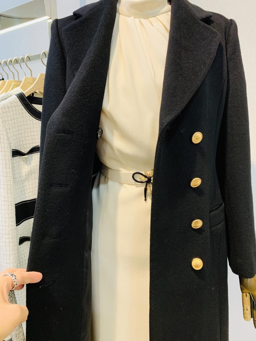 New fashion style long thick woolen coat