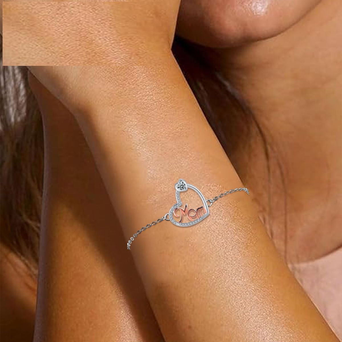 Heart-shaped Bracelet Jewelry Gift For Mother's Day