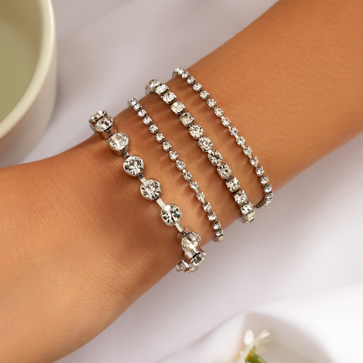 Retro Pearl Chain Beaded Bracelet