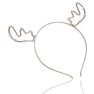 Europe and the United States new fashion CHRISTMAS headdress hair accessories splicing color MERRY CHRISTMAS CHRISTMAS hairband wholesale