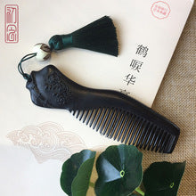 Sandalwood Comb for Meridian Scalp Massage, Anti-Static Hair Comb for Women, Medium-Tooth Volumizing Comb, Meridian Comb Gift Box