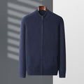 Men's Half Turtleneck Zipper Cardigan Thickened Jacket Casual