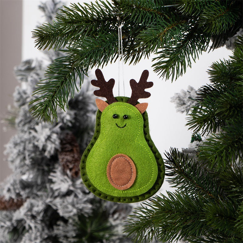 Creative Avocado Felt Christmas Tree Pendant