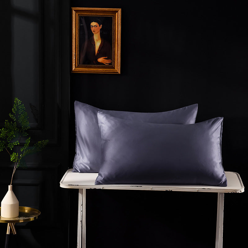 Polychromatic Silk Satin Zipper Pillow Case