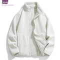 Lambswool Fleece Jacket Double Sided Fleece Coat