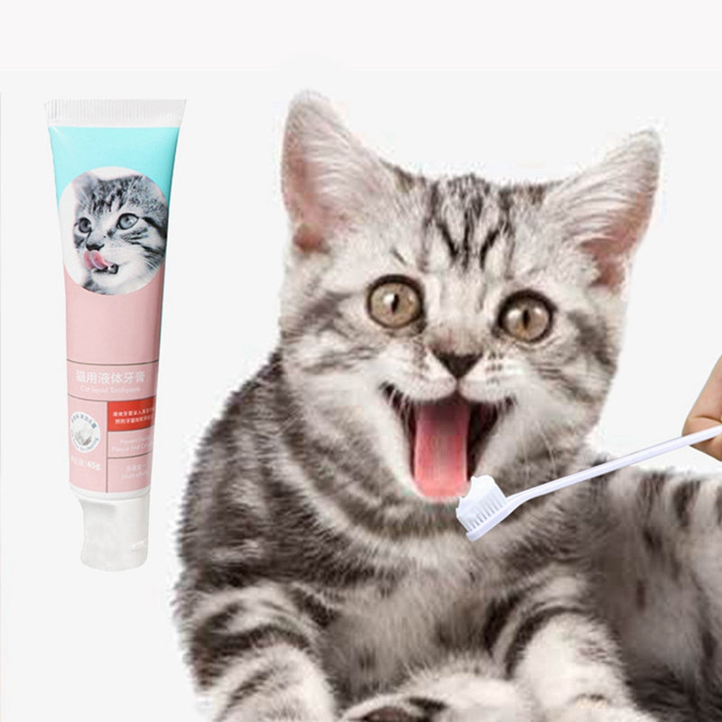 Cat milk fragrance liquid toothpaste toothbrush set can be swallowed
