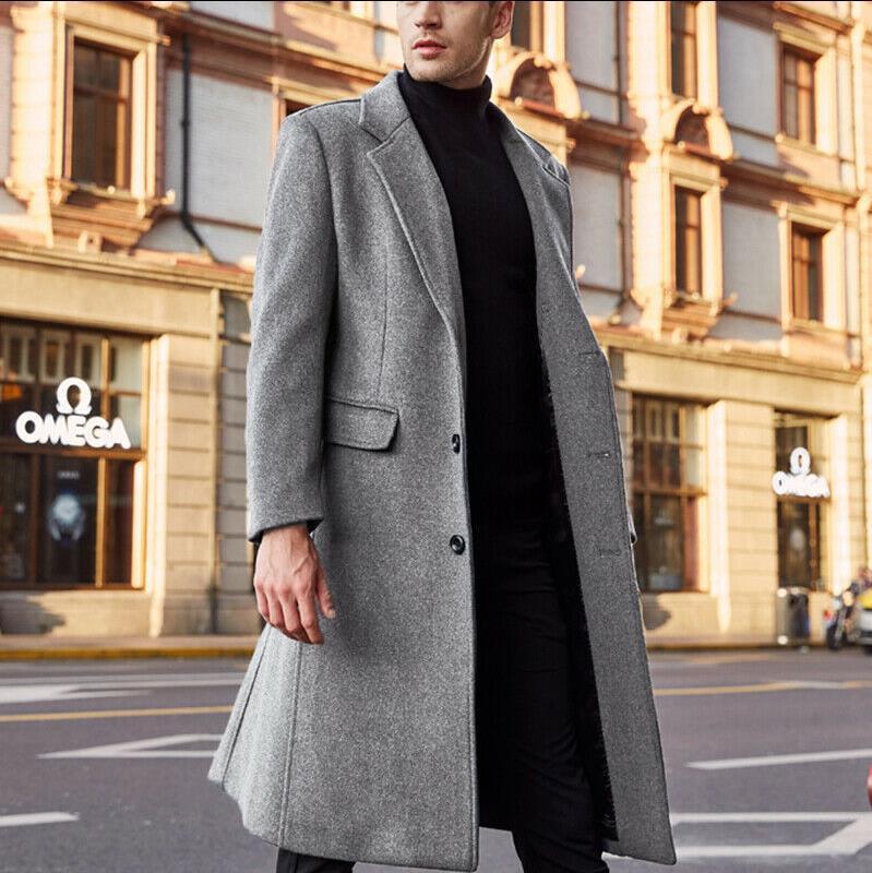 British style loose woolen coat