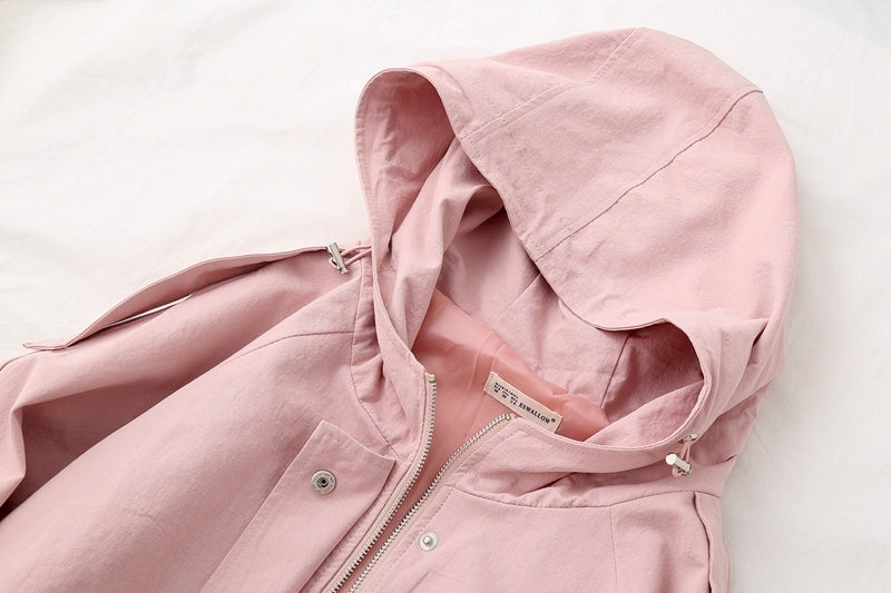 Women's new windbreaker trench coat