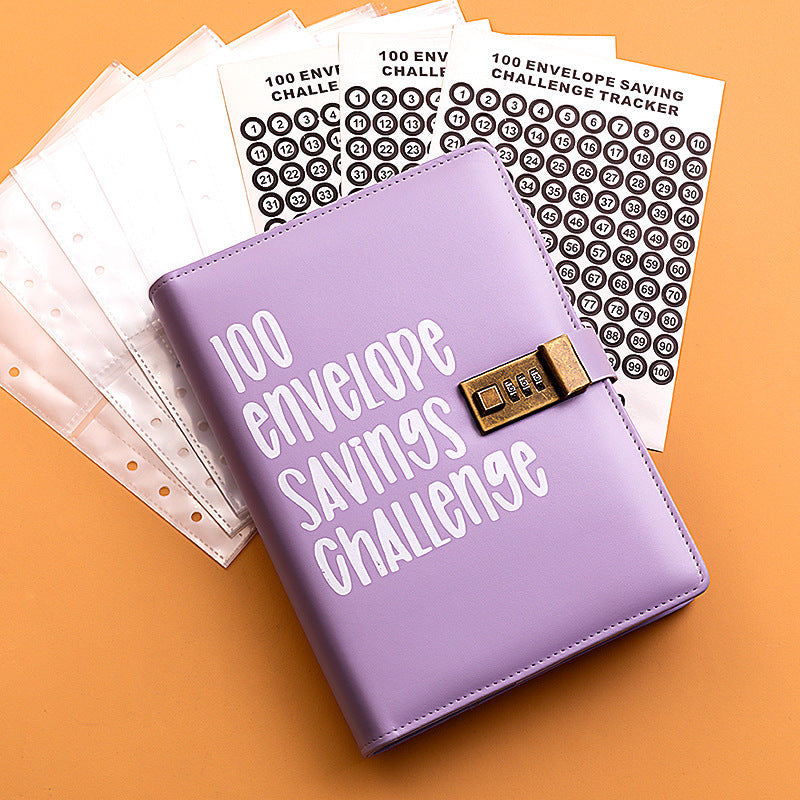 Couple's 100-day Challenge Envelope Budget Loose-leaf Notebook