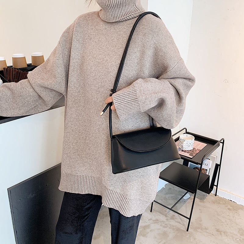 French underarm PU texture niche design bag