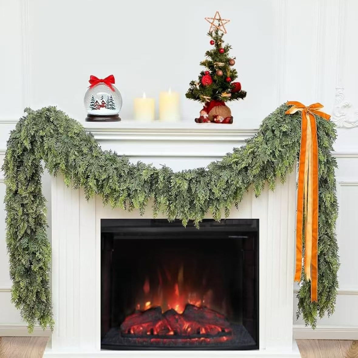 Christmas Holiday Simulation Soft Rubber Hand Feeling Cedar Table Decorative Ornament