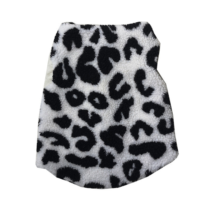 Cashmere thickened cow leopard vest