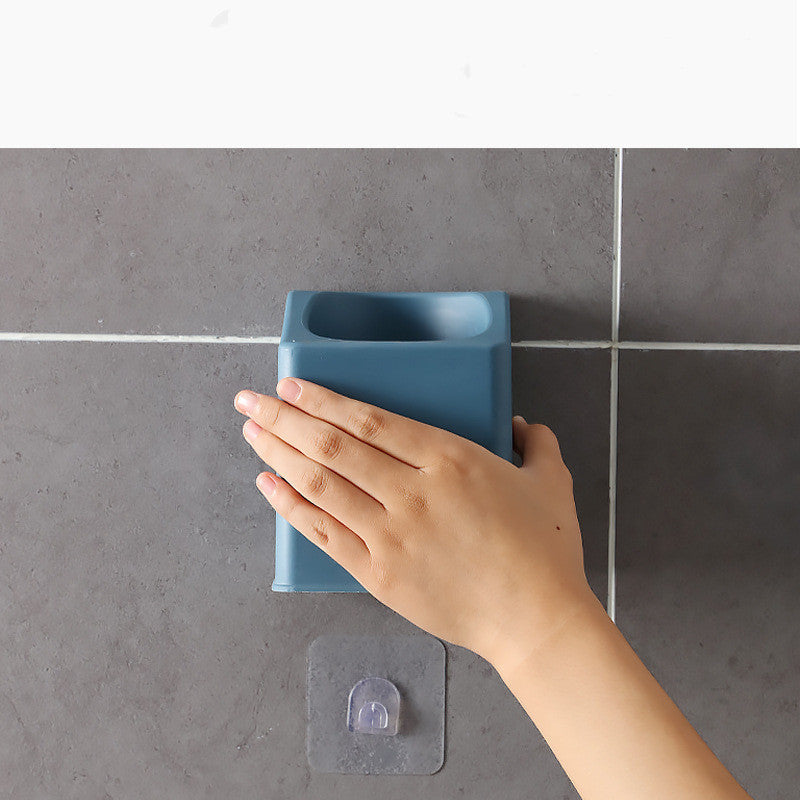 Punch-Free Wall-Mounted Storage Cleaning Brush, Long Handle And No Dead Ends Toilet Brush