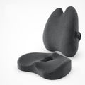 ErgoComfort Car Lumbar Support Cushion Set – Memory Foam Back & Seat