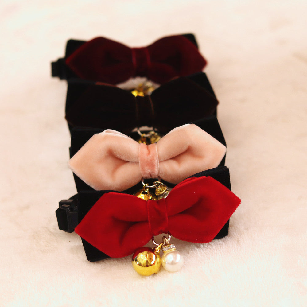 Dog Bell Collar Cat Bow Tie Pet Bow Tie