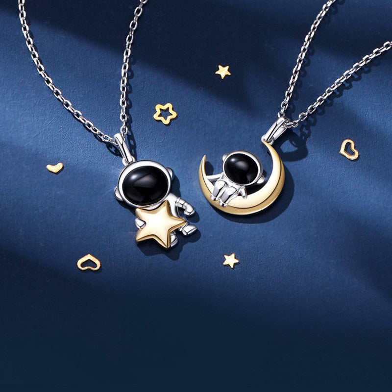 Roaming Planet Men's and Women's Clavicle Chain Pendant Valentine's Day Gift