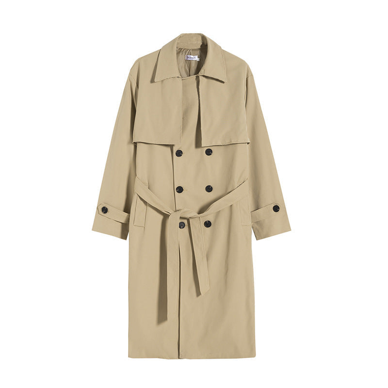 Mid-length Over-the-knee Loose Coat Handsome Coat