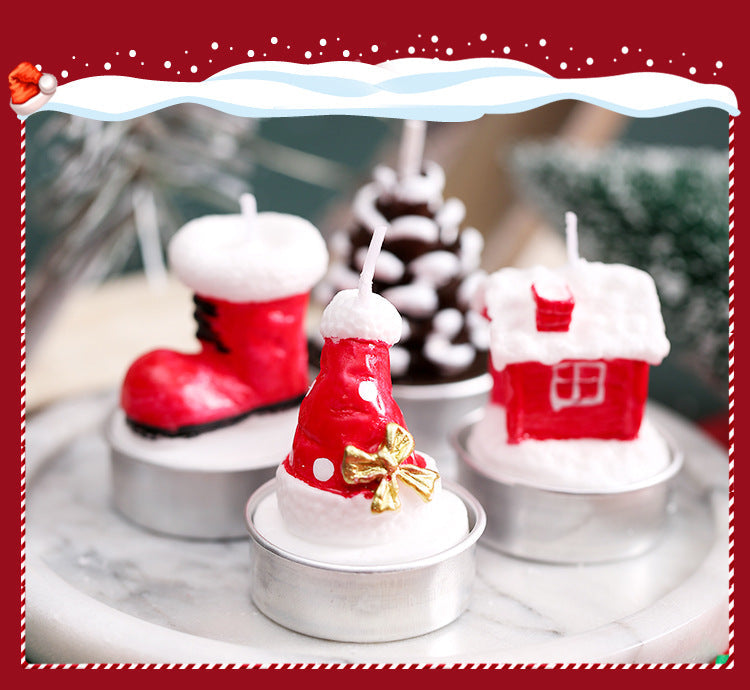 Byme Christmas Smokeless Scented Candles Creative Birthday Gifts Christmas Decorations Nordic Style Fragrance Ornaments