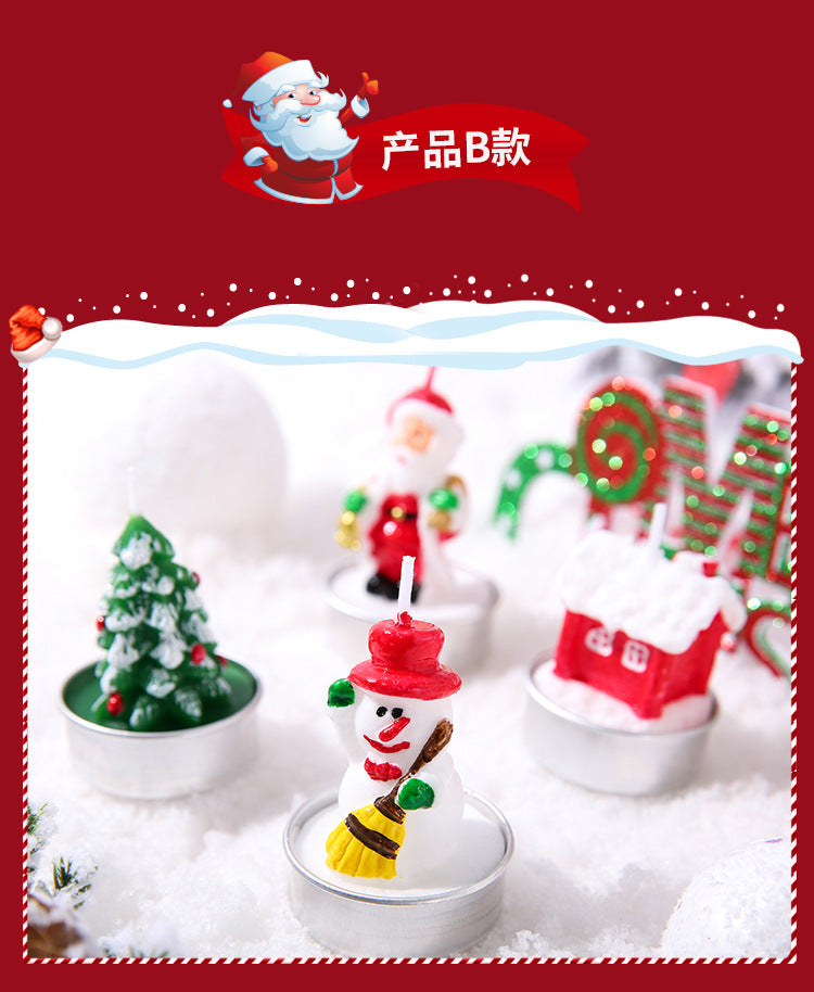 Byme Christmas Smokeless Scented Candles Creative Birthday Gifts Christmas Decorations Nordic Style Fragrance Ornaments