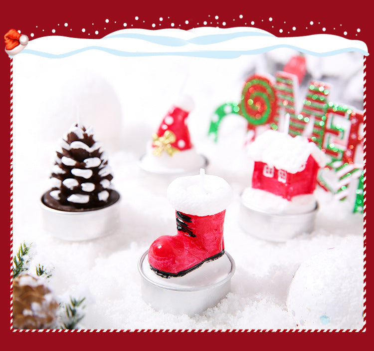 Byme Christmas Smokeless Scented Candles Creative Birthday Gifts Christmas Decorations Nordic Style Fragrance Ornaments