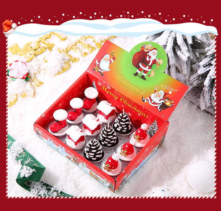Byme Christmas Smokeless Scented Candles Creative Birthday Gifts Christmas Decorations Nordic Style Fragrance Ornaments