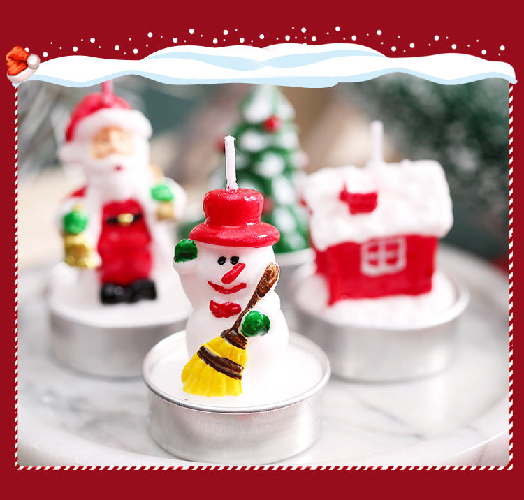 Byme Christmas Smokeless Scented Candles Creative Birthday Gifts Christmas Decorations Nordic Style Fragrance Ornaments