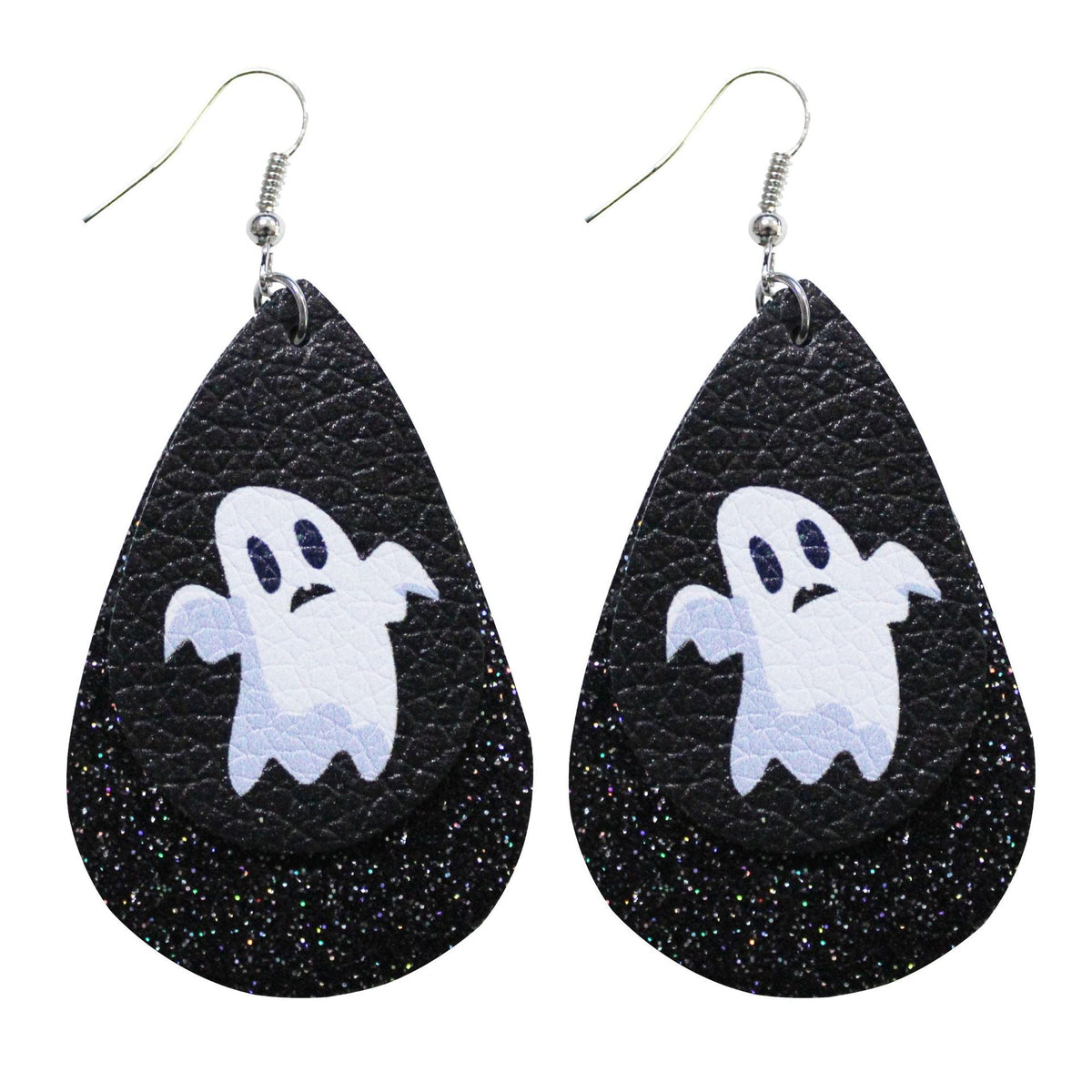 Halloween Leather Water Drop Earrings Fashion Simple Ghost Festival Earrings Personalized Skull Pumpkin Lantern Earrings Factory Hot Sale