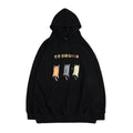Cartoon print hoodie