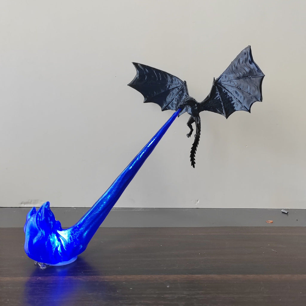 Fire Breathing Dragon Bookshelf Nook Light 3D Printed Flying Dragon Shelf Decor Lover Gift For Halloween Indoor Table Display Decoration Ornaments
