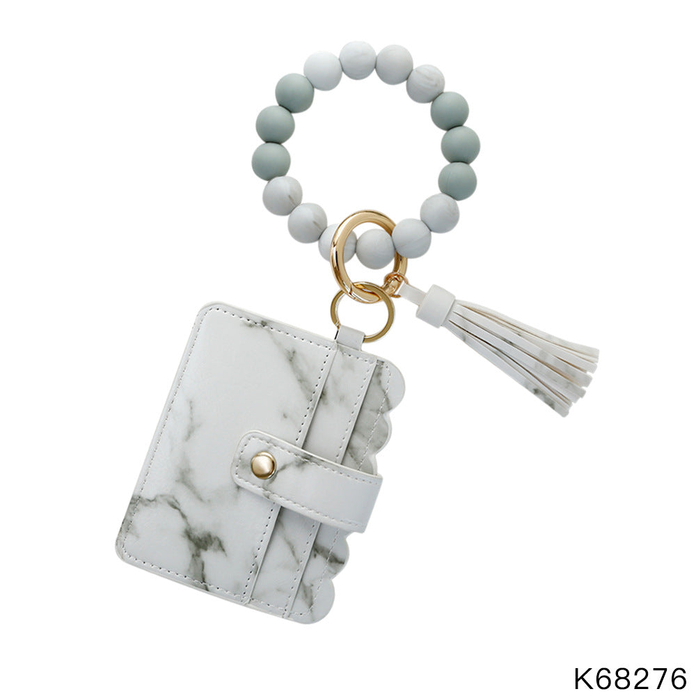 Silicone Bracelet Wrist Keychain Pendant
