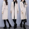 New Autumnwinter Wool Coat, Mid-length, Loose-fit, Korean Style