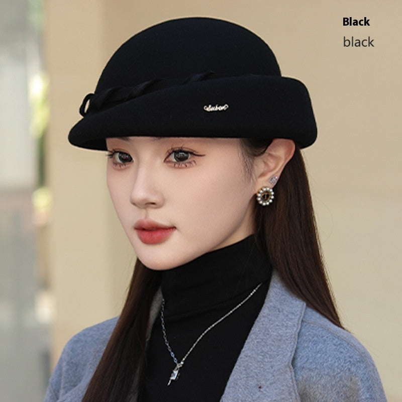 French Hepburn Style Woolen Beret Artistic Australian Wool