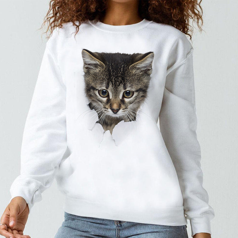Autumn New Children's Casual Round Neck Pullover Wool Blend