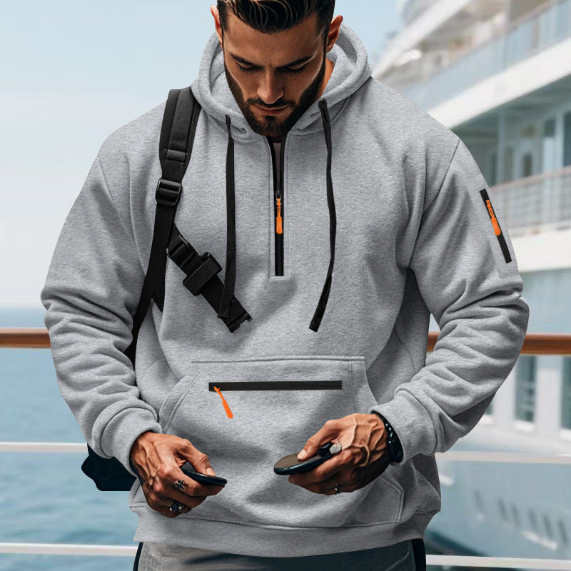 Casual Men's Sports Cargo Coat Regular Sleeve