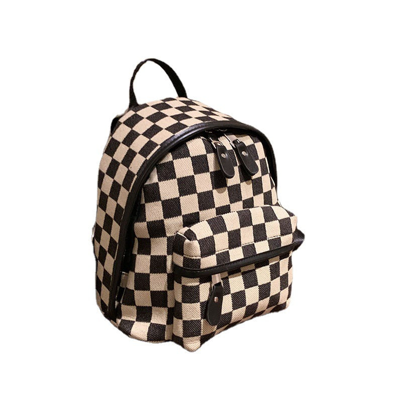 Checkerboard Checkerboard Black And White Contrast Color Trend Personality Shoulders