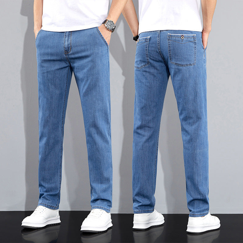 Versatile Stretch Korean Style Slim Fit Trousers