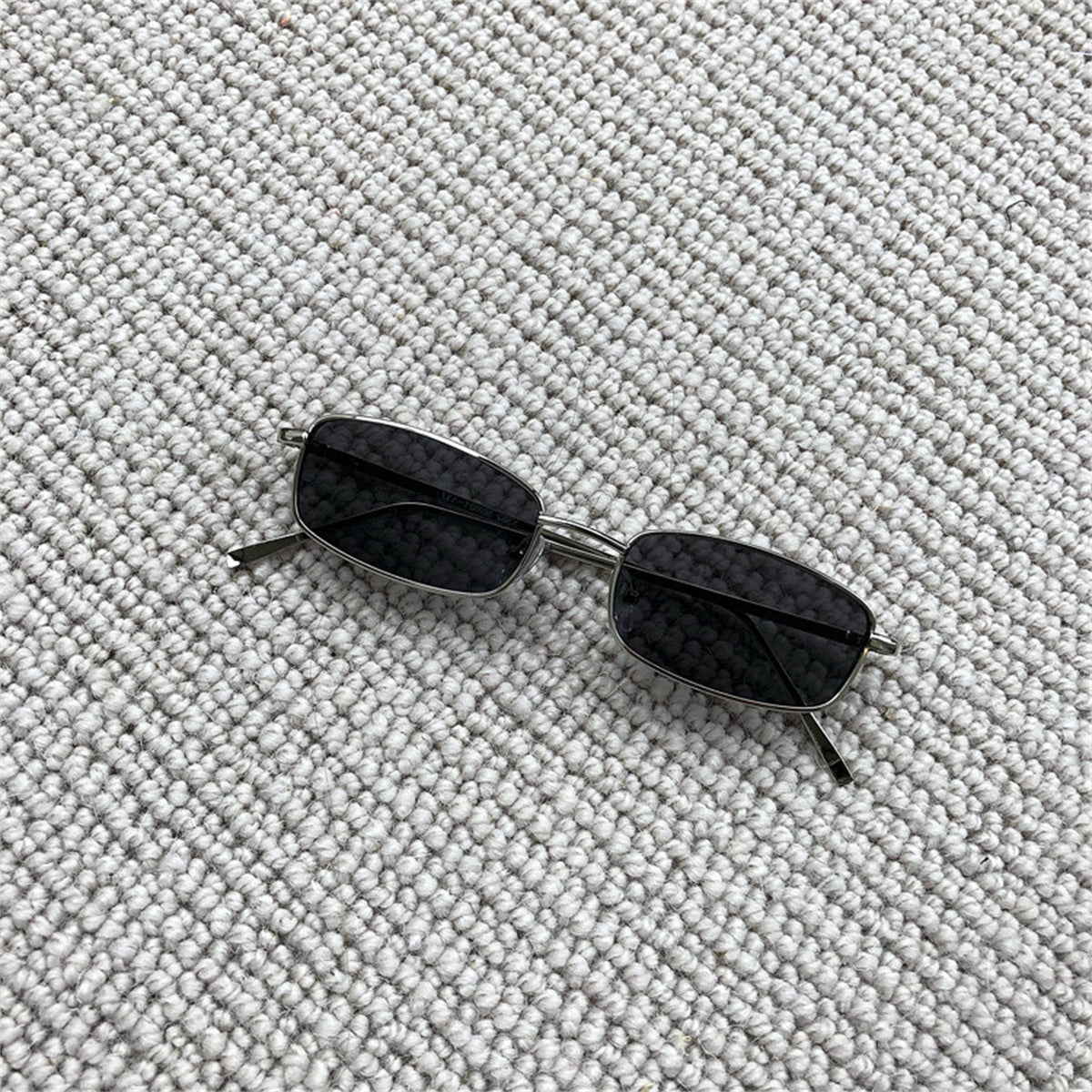 Retro Small Box Square Metal Glasses