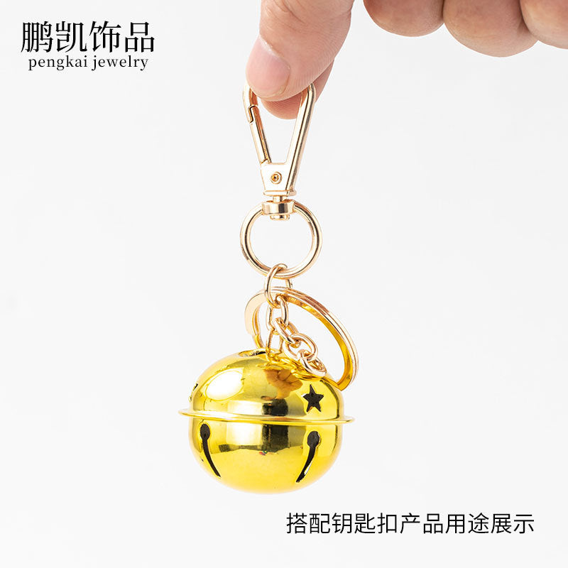 DIY handmade pendant material 4CM cm Christmas colorful cartoon pet bell large gift activity accessories