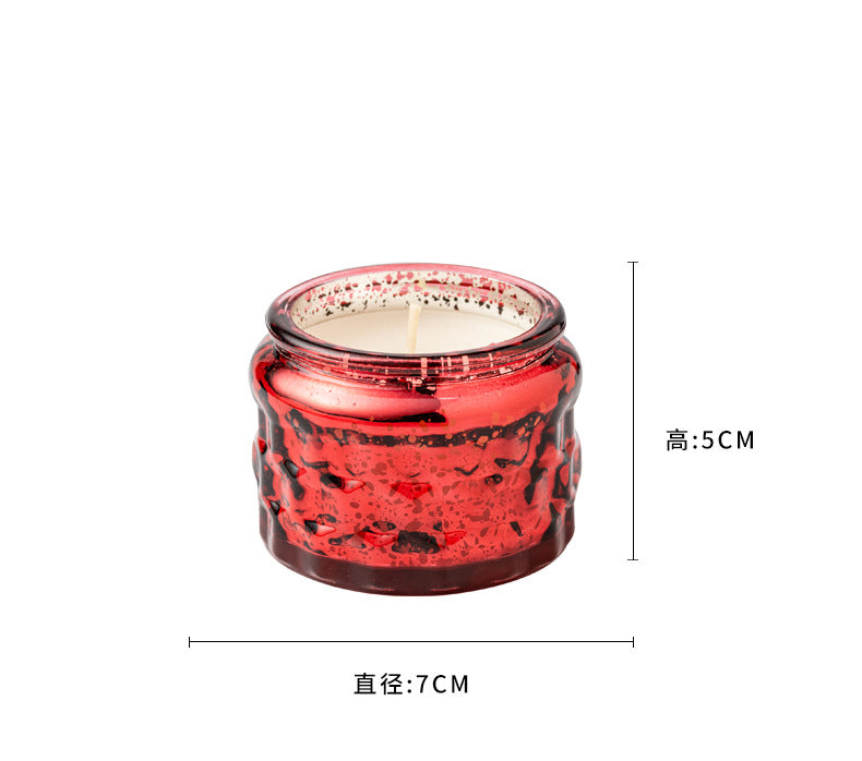 Byme Small Soy Wax Scented Candles for Home Use, Fragrance Decorations, Christmas Creative Painted Candle Cups, Gift Wholesale